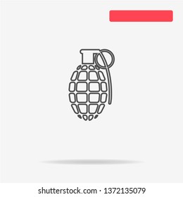 Grenade icon. Vector concept illustration for design.