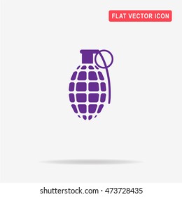 Grenade icon. Vector concept illustration for design.