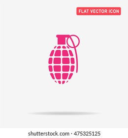 Grenade icon. Vector concept illustration for design.