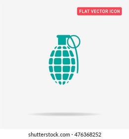Grenade icon. Vector concept illustration for design.