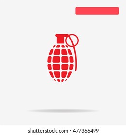Grenade icon. Vector concept illustration for design.