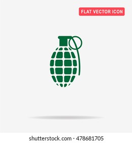 Grenade icon. Vector concept illustration for design.