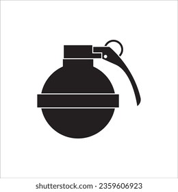 GRENADE ICON VECTOR ILLUSRTATION SYMBOL DESIGN