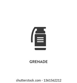 grenade icon vector. grenade sign on white background. grenade icon for web and app