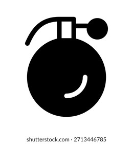 Ilustração de design de símbolo de vetor de ícone de granada