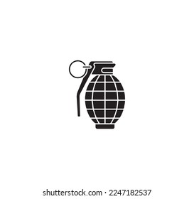 grenade icon vector,isolated on white background