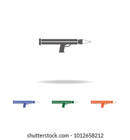 grenade launcher  icon . Elements of Military multi colored icons. Premium quality graphic design icon. Simple icon for websites, web design, mobile app, info graphics on white background