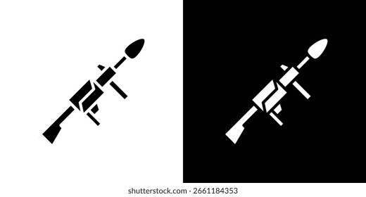Ícone do Grenade Launcher de um vetor de estilo plano