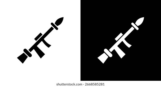 Grenade Launcher icon, vector flat icon. Flat illustration.