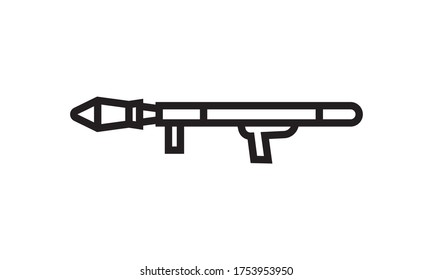 Grenade-Startsymbol. Vektorgrafik