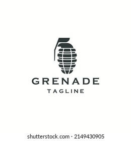 Grenade Logo Icon Design Template Flat Vector