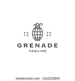 Grenade Logo Icon Design Template Flat Vector