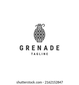 Grenade Logo Icon Design Template Flat Vector