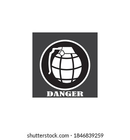 Grenade logo vector illustration design template 