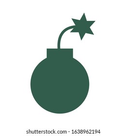 grenade military force isolated icon vector illustration design
