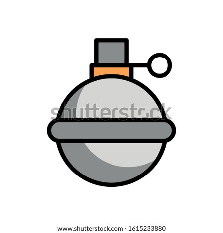 grenade military force isolated icon vector illustration design