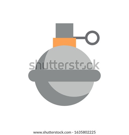 grenade military force isolated icon vector illustration design