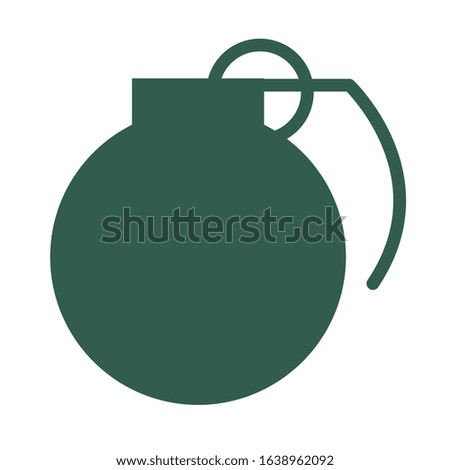 grenade military force isolated icon vector illustration design