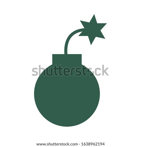 grenade military force isolated icon vector illustration design