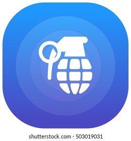 Grenade Purple - blue circular UI/UX App Icon / Logo Design