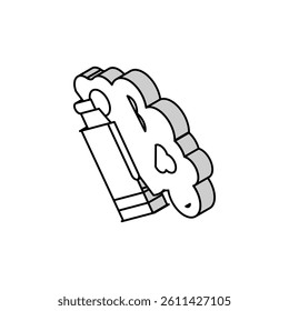grenade smoke isometric icon vector. grenade smoke sign. isolated symbol illustration