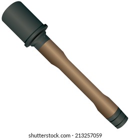 Grenade to undermine the manpower and equipment of the enemy on the wooden handle