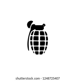 grenade vector icon. grenade sign on white background. grenade icon for web and app