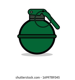 Grenade vector. Illustration. graphic. weapon. 