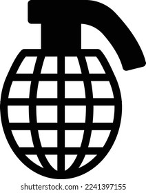 grenade  Vector illustration on a transparent background. Premium quality symmbols. Glyphs vector icons for concept and graphic design.
