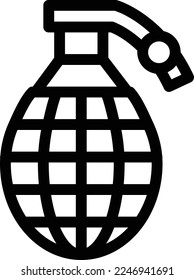 granate Vektorgrafik auf transparentem Hintergrund. Hochwertige Symbole. Dünne Vektorsymbole für Konzept und Grafikdesign. 
