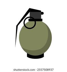Grenade Vector Isometric. Good for for Military Theme.