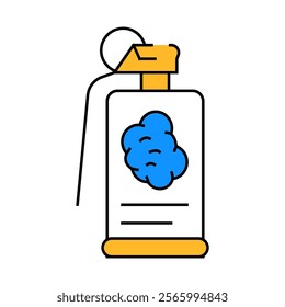 grenade weapon line icon vector. grenade weapon sign. isolated symbol illustration