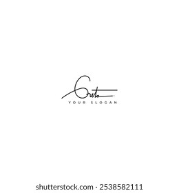 Greta name signature logo vector design

