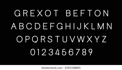 Grexot Befton es una fuente sans serif moderna. Con un trazo alto y agudo audaz, carácter divertido. Para darte un trabajo extra creativo.