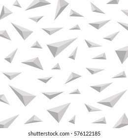 Grey 3 dimensional shapes background