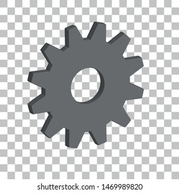 Grey 3d gear 