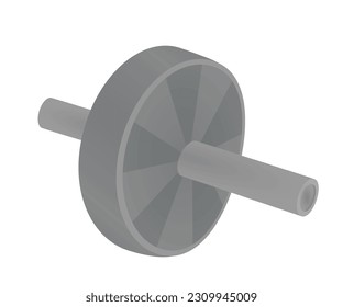 Grey ab wheel. vector illustration