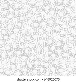 Grey abstract atomic pattern. Vector seamless background