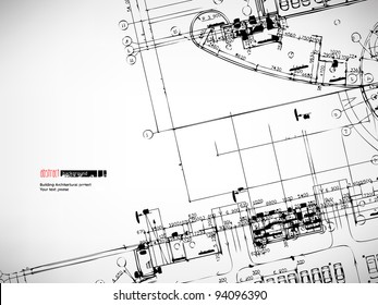 Grey abstract background. Architectural theme. Working drawings