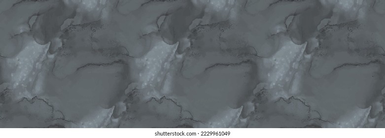 Grey Abstract Background. Black Water Color Repeat Floor. Black Marble Watercolor. Metal Alcohol Ink Background. Grey Light Texture. Fluid Elegant Splash. Black Rock Stone. Liquid Abstract Painting.