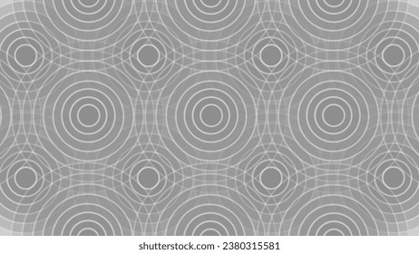 Fondo abstracto gris con círculos