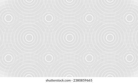 Grey abstract background with circles