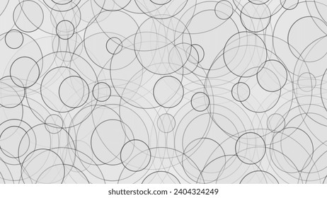 Grey abstract background with circles