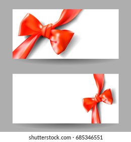 grey abstract background with colorful bright bow on holiday