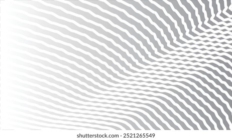 Fondo abstracto gris con línea de rayas curvas para el telón de fondo o la presentación