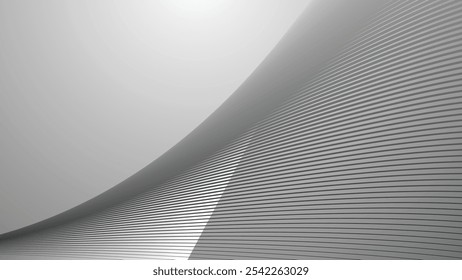 Fondo abstracto gris con línea de rayas curvas para el telón de fondo o la presentación