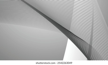 Grey abstract background with curve stripes line for backdrop or presentation