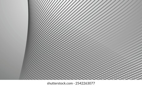Grey abstract background with curve stripes line for backdrop or presentation