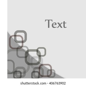 grey abstract background with gray squares