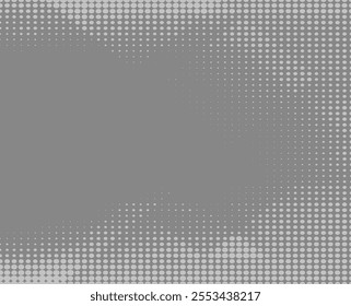 grey abstract background with halftone